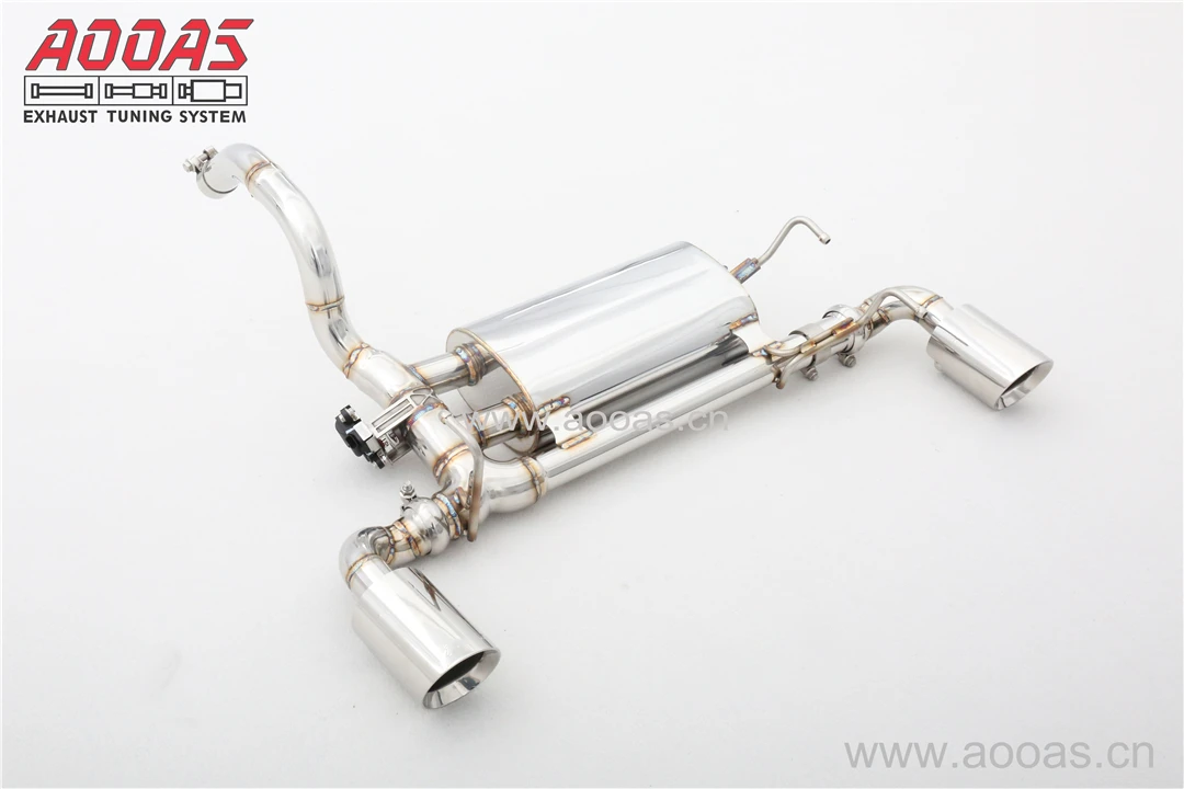 Racing Exhaust Sounds Valve Car Down Muffler Exhaust System For Abarth 500