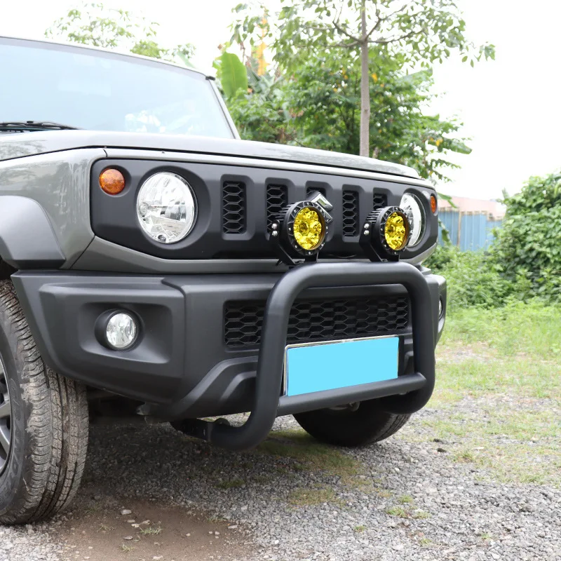 Front Small Bull Bar Bumper Steel for Suzuki Jimny JB74 JB64 JB74w JB64w 2018- 2023 Sierra Anti Collision U-shaped Front Bumper