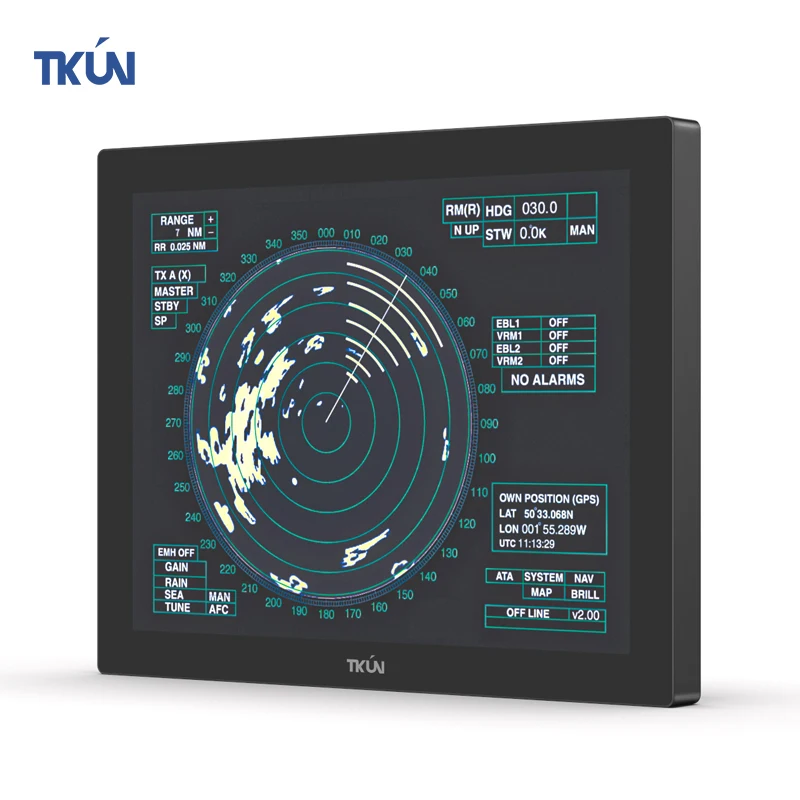 

SST Factory 12,1-дюймовый морской/яхтовый уличный IP65 водонепроницаемый промышленный сенсорный экран 1000 нит Ag + стеклянная переплет новый продукт