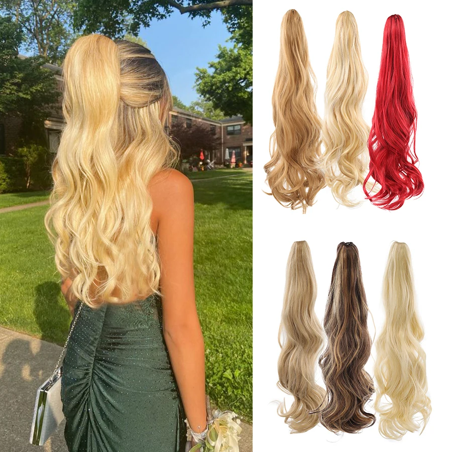 

Wave Synthetic Fake Hair Clip In Ponytail Wig Ponytail Curl Daily Hair Piece For Women Light Brown Or Multi-colored Optional Dai