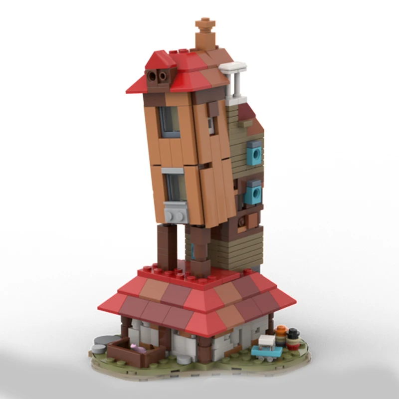 

412 шт. MOC Harry The Burrow Microscale Edition модульная модель DIY образовательные строительные блоки для детей подарок на день рождения