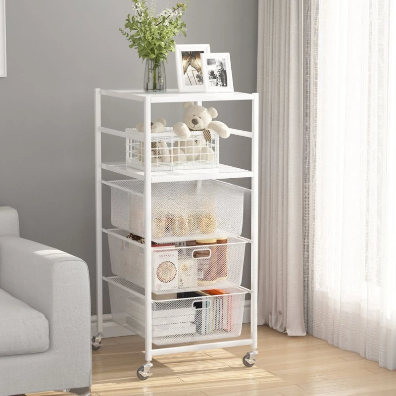 Storage rack floor-to-ceiling home bedroom dormitory storage kitchen vegetable shelf multi-functional multi-layer storage