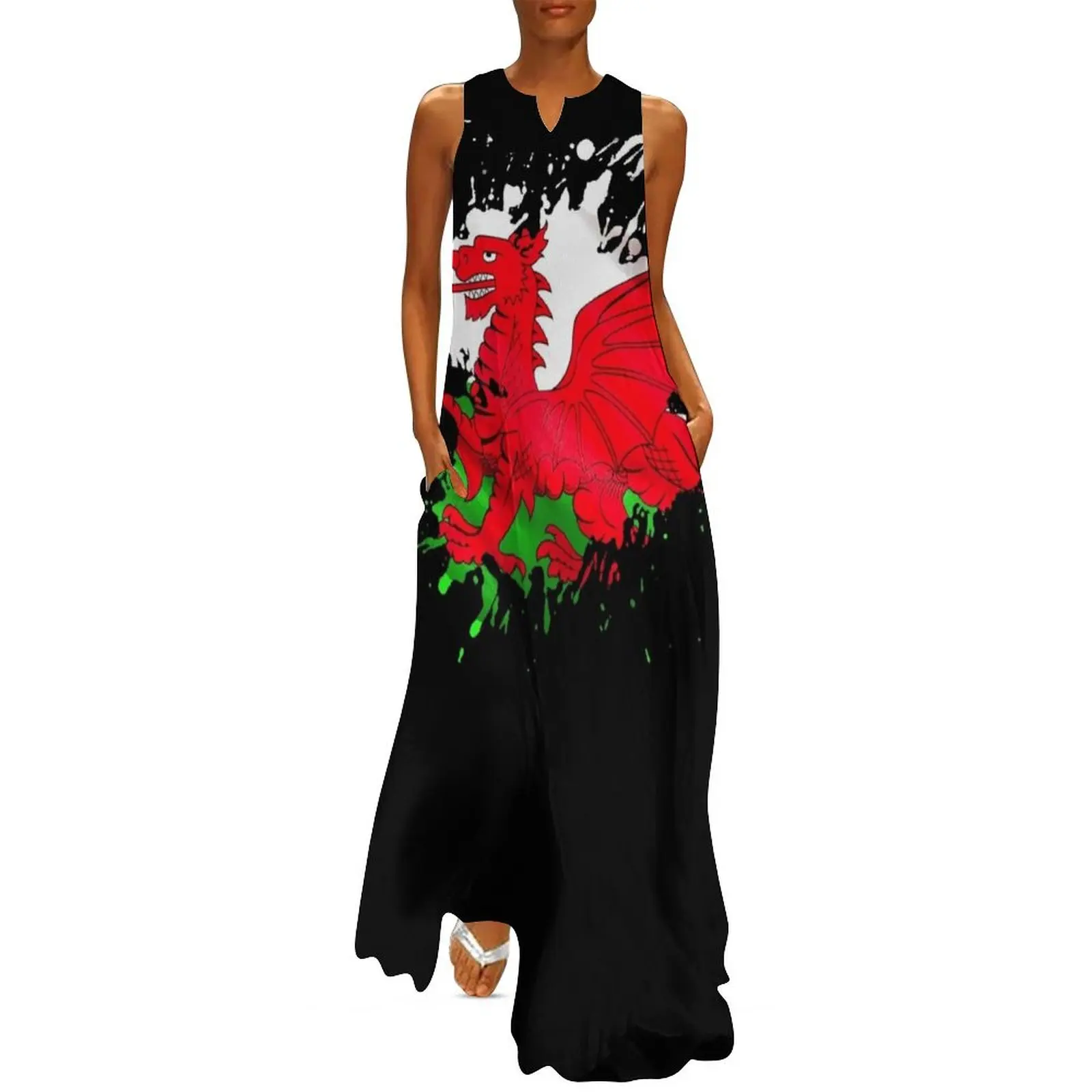 Wales Flag Long Dress Clothing luxury dress women party dresses Beachwear