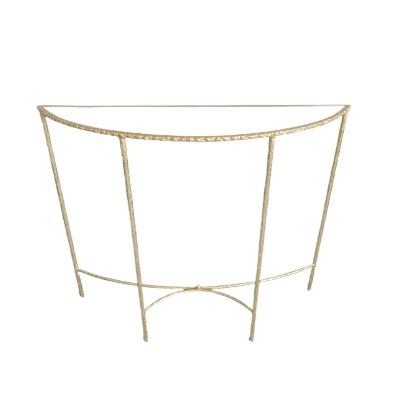 American light luxury retro wrought iron entrance table villa hotel homestay model room wrought iron forging