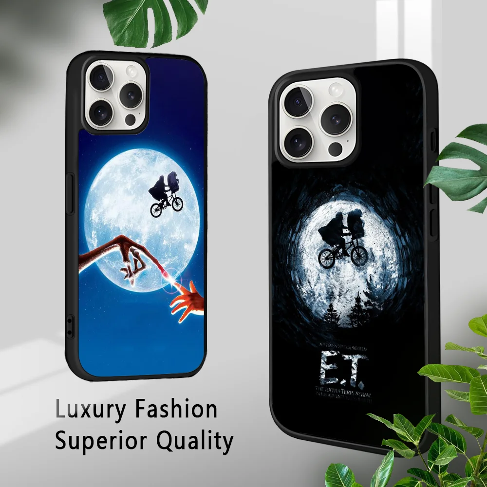 E.T. The Extra Terrestrial Movie Phone Case For iPhone 16 15 14 13 12 11 Pro Xs Max Mini Plus Celulares Hard Funda