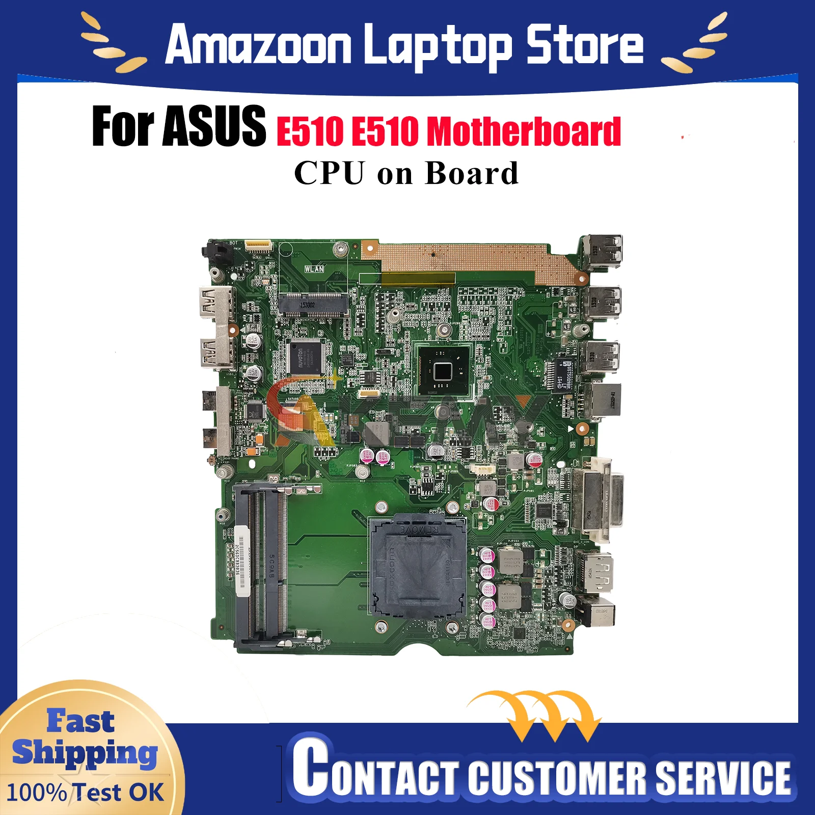 

Материнская плата для ноутбука E510 для ASUS EeeBook E510 E510, материнская плата для ноутбука с процессором, 100% тестирование, ОК, быстрая доставка, высокое качество