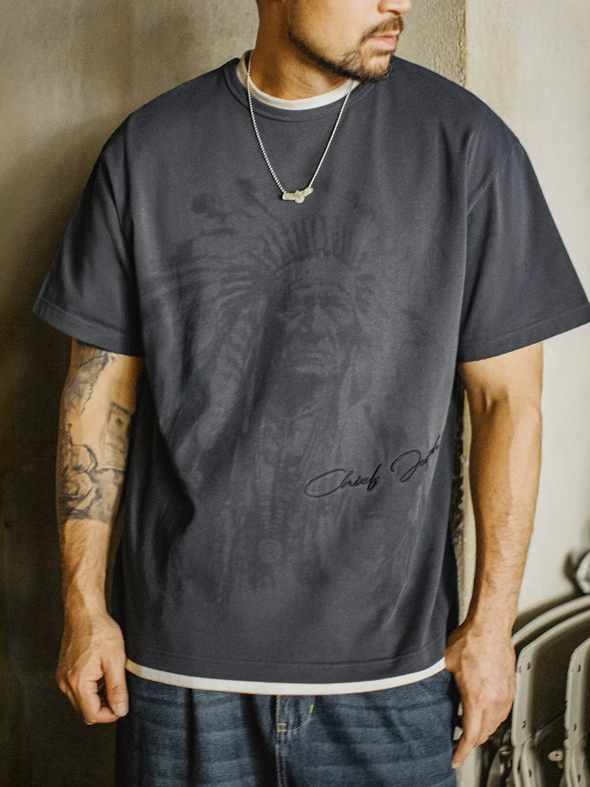 

Винтажная хлопковая футболка Maden с индийским принтом, коричневая, мужская, с коротким рукавом, повседневная, модная, летняя, дышащая, удобная, свободного кроя