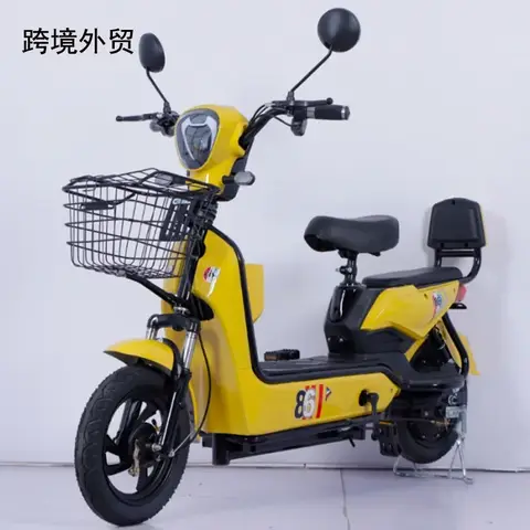 Elmotorcykel 350W48V12AH Resande tvåhjuling med baksäte Elfordon LED Elscooter Vuxen Stadspendling Liten 6 best sales motorcykel elektrisk skoter - №2