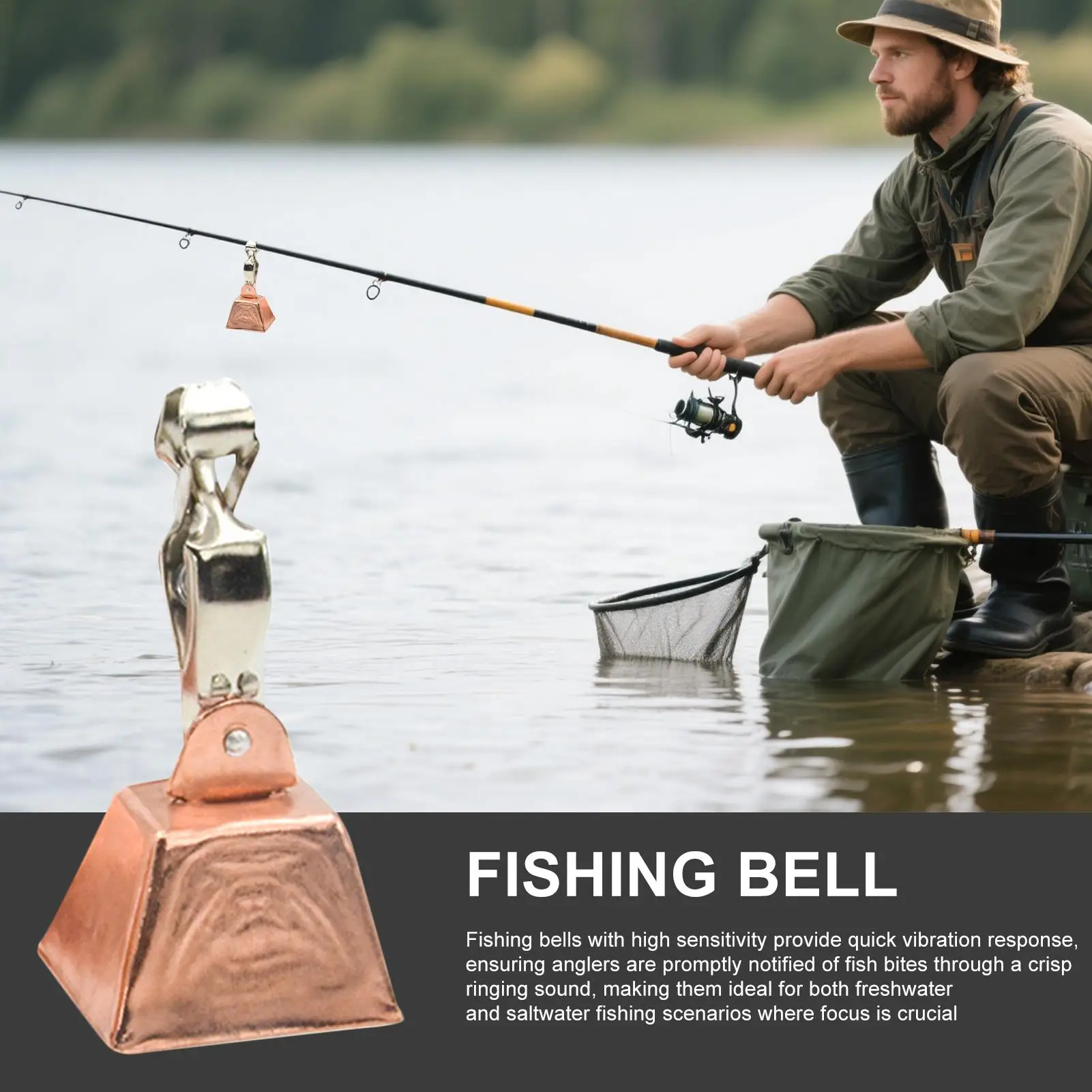 

Bells For Fishing Poles 10 Pieces Bell Equipment With Clamp Fishing Bite Alarm For Lakes Rivers Reservoirs Saltwater Freshwater