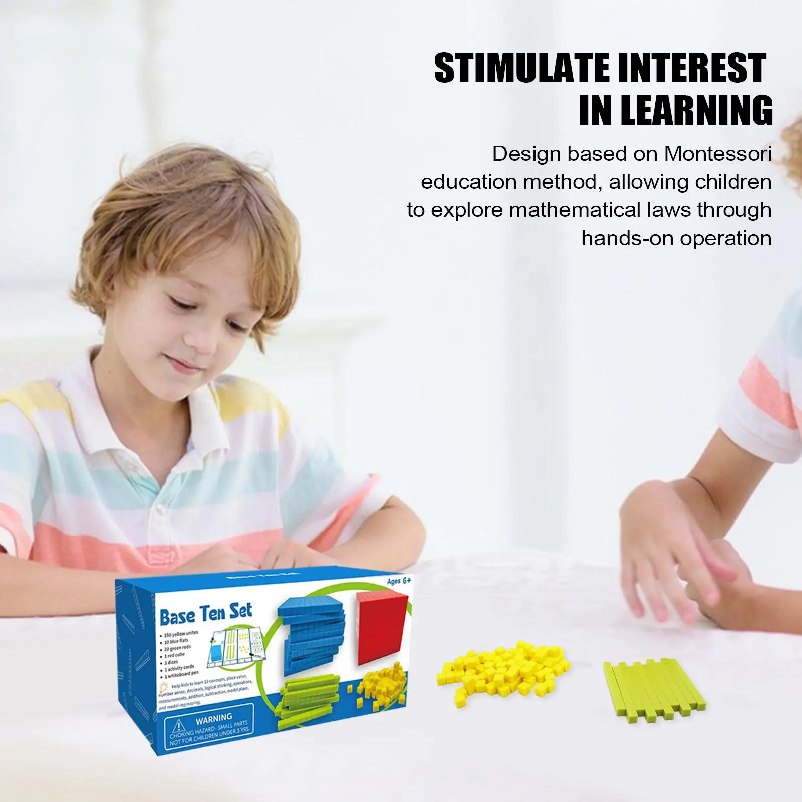 Manipulative Blöcke Mathe Spielzeug Basis Zehn Blöcke Spiel Pädagogisches Spielzeug Zählen Blöcke Vorschule Lernen Für Kindergarten 1st 2nd