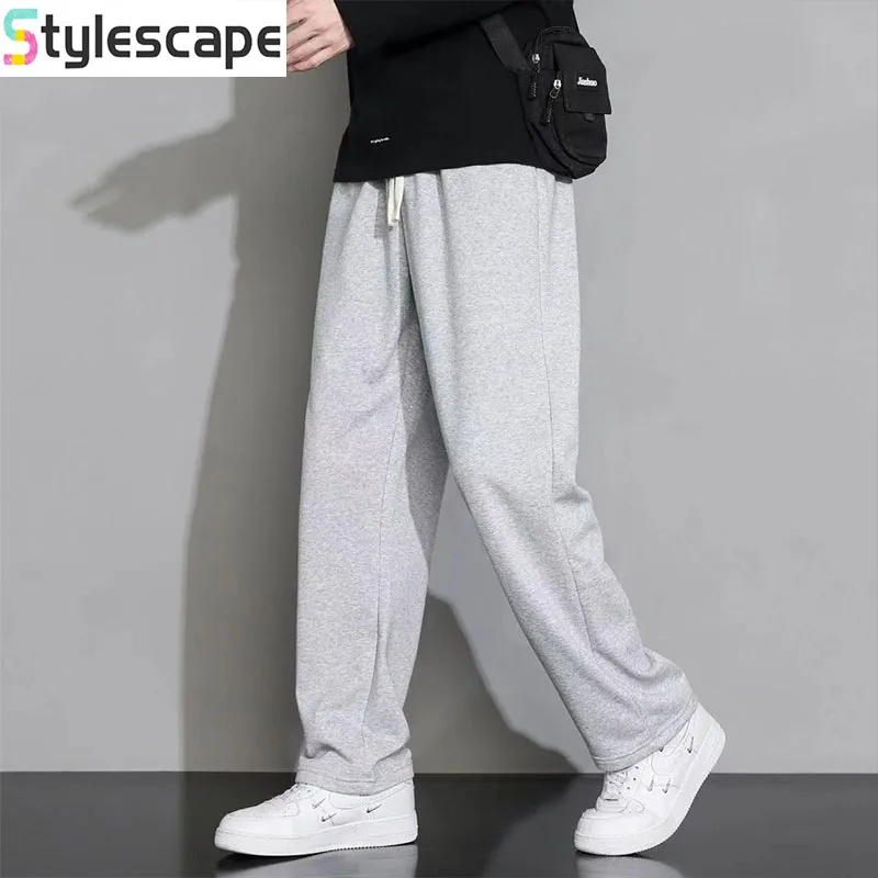 

Ummer Straight Leg Loose Fit Men's Korean Version Fashionable and Simple Hanging Feeling Casual Pants in Stock Men Clothing