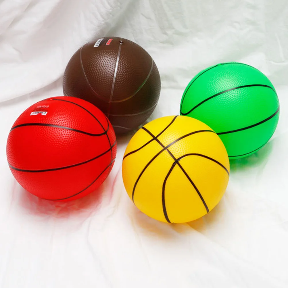 Palla da basket in PVC rinforzato da 3 pezzi da 9 pollici per bambini, per bambini, goditi giochi per interni all'aperto, leggeri e portatili