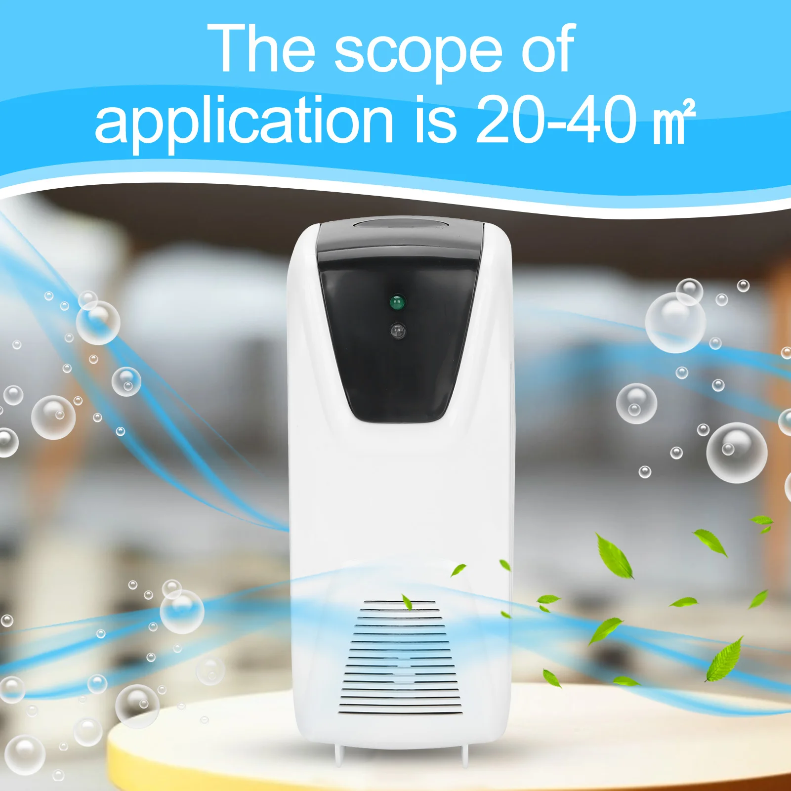 

Automatic Essential Oil Diffuser Induction Fan Odor Removal Machine Portable Air Freshening Device for Home Office Bathroom