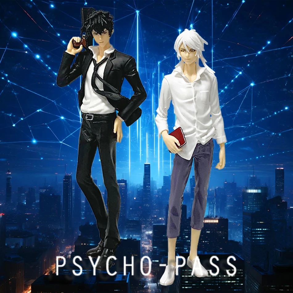 18 سنتيمتر أنيمي PSYCHO-PASS شخصيات كرتونية كوجامي شينيا ماكيشيما شوغو البلاستيكية عمل أرقام نموذج أنيمي الكرتون لعبة مجسمة هدية