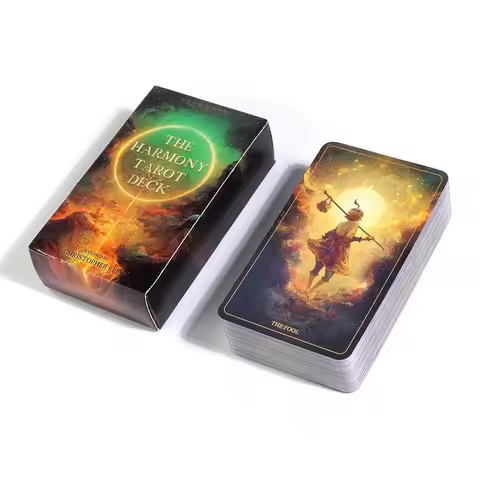 Hot Selling The Harmony Tarot Leisure Entertainment Card Family Gathering Divination Deck Tarot Board Playing Card Game