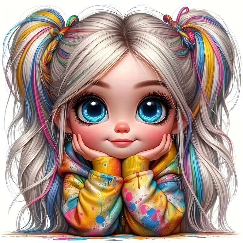 Cute Girl 6 Inch Vinyl Car Decal Sticker Waterproof for Window Laptop Motorcycle Truck