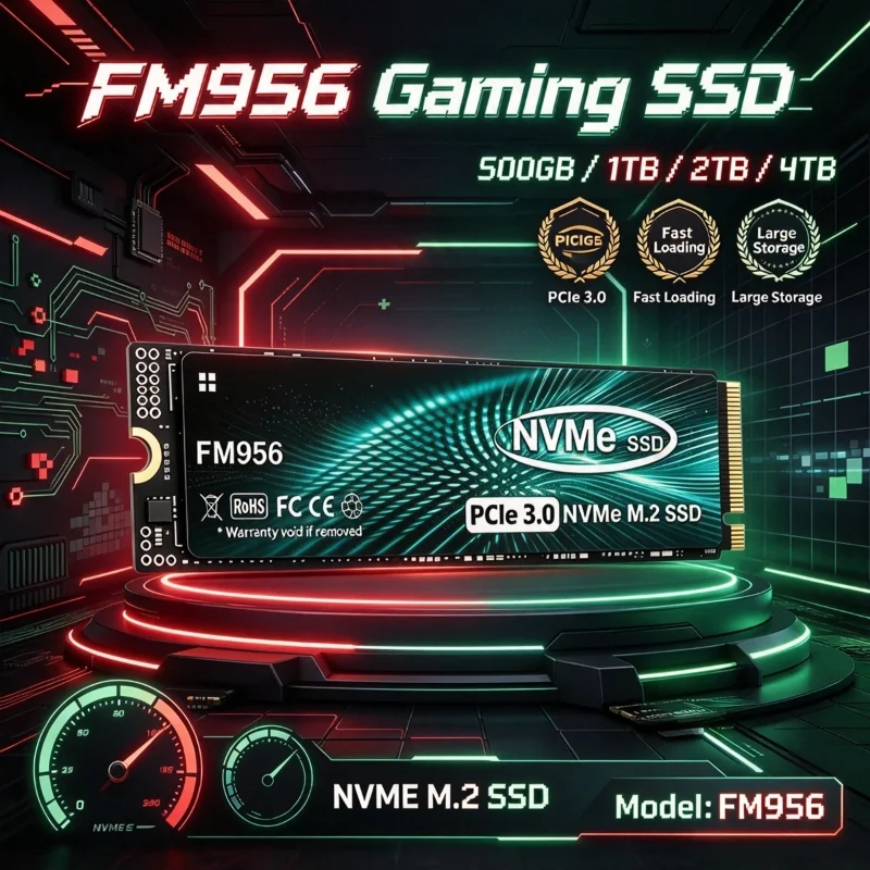FM956 NVMe SSD 1TB 2TB 4TB High Performance Storage for Desktops Gaming Laptops Pro Speed Core Plus Turbo Max Pro Unit