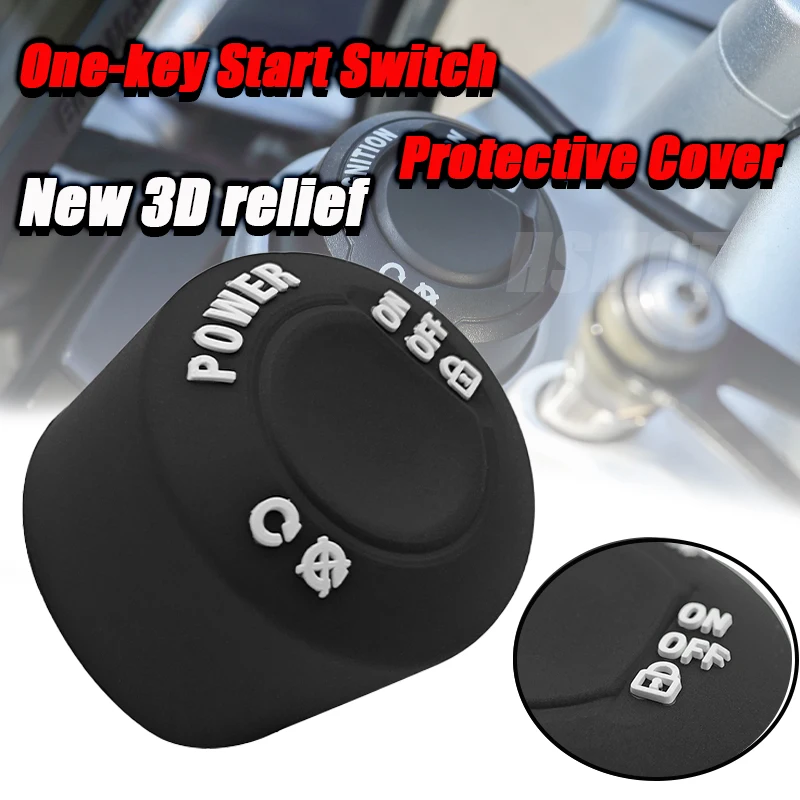 

New 3D relief One-key Start Switch Protective Cover For BMW F750GS F850GS/ADV F900GS F900GSADV F900R F900XR M1000R M1000XR R1200