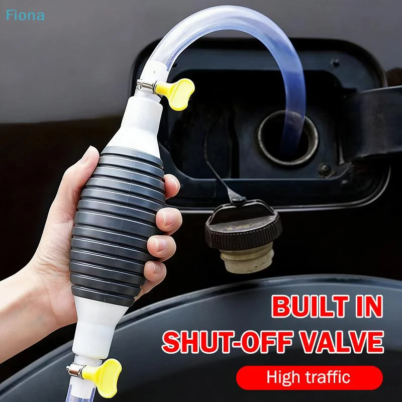 ✔ Kit pompa carburante manuale per auto, pompa di aspirazione per serbatoio olio portatile, pompa manuale per trasferimento benzina