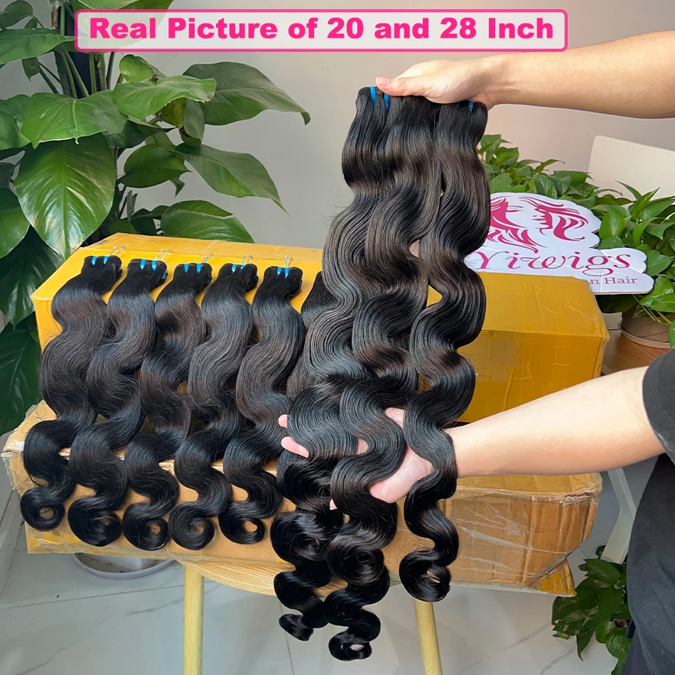 Yiwigs 18A Grade Body Wave 100% Raw Virgin Human Hair Bundles Unprocessed Vietnamese Hair Weave Extensions For Women