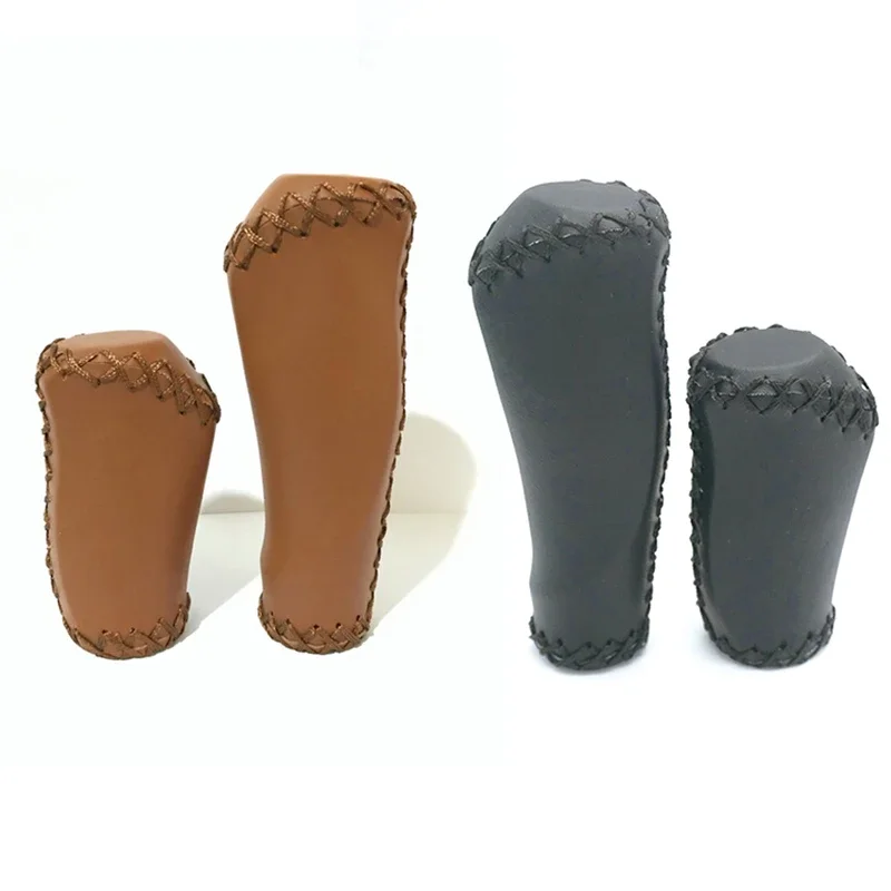 Bicycle Grip Mountain Bike Shift Bar Cover Folding Bike Handlebar 22.2mm Caliber Handlebar Cover Leather Sewn Bicycle Grip Cover