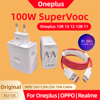 Original Oneplus Charger 100W 80W 65W SuperVooc Type C USB Adapter Fast Charge For Oppo Realme One Plus 13 13R 12 12R 11 Pro ACE