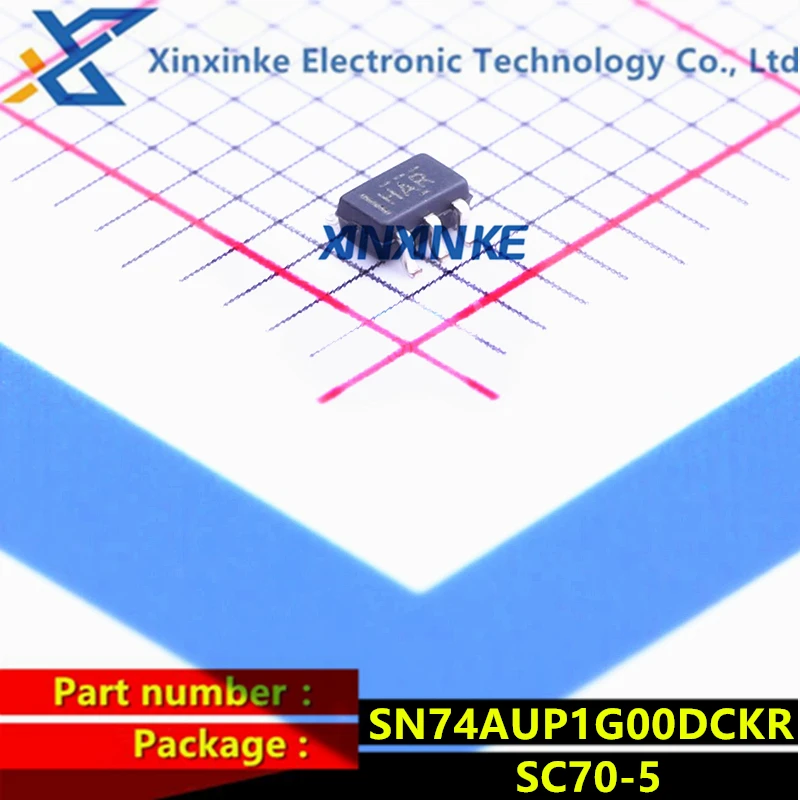 10PCS SN74AUP1G00DCKR HAR SC70-5 Logic Gates ICs Lo-Pwr Single Two- Input Pos-NAND Single-Function Gate Logic Brand New Original