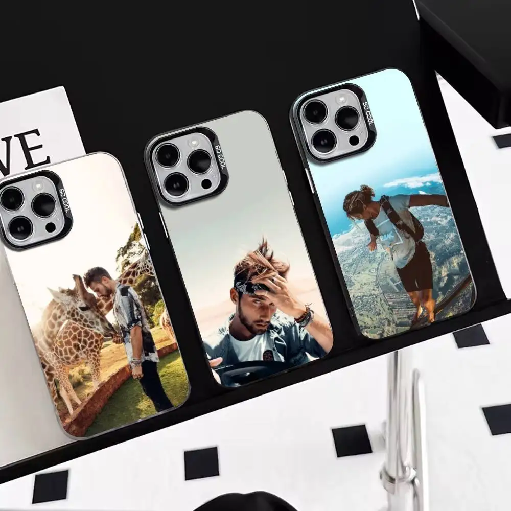 

Sam Kolder Phone Case For iPhone 17,16,15,14,13,12,11 Plus,Pro Max,XS,Colorful Silver Black Cover