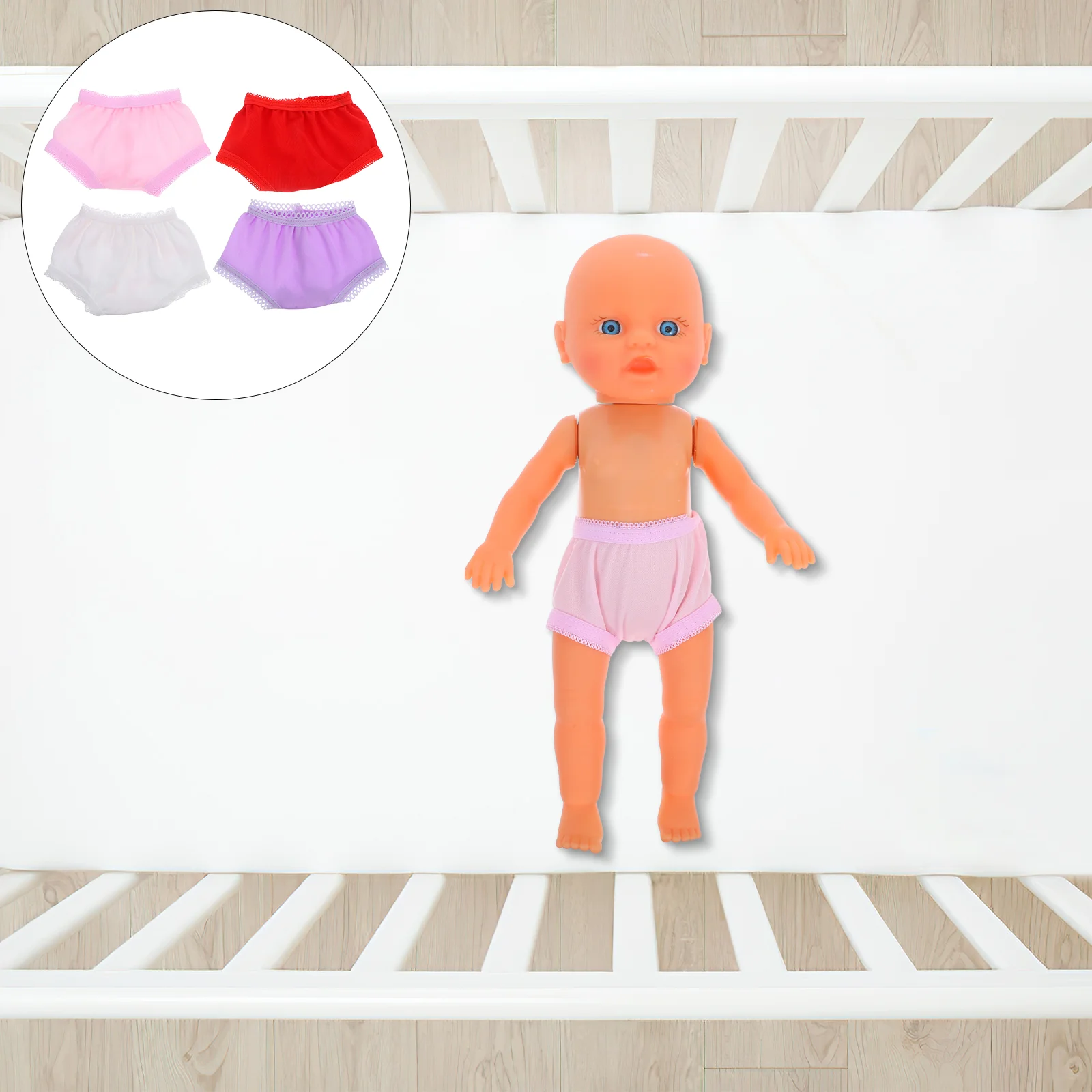 

4 Pcs Underwear Toy Underpants Panties For Dolls Shorts Clothes Accessories Baby