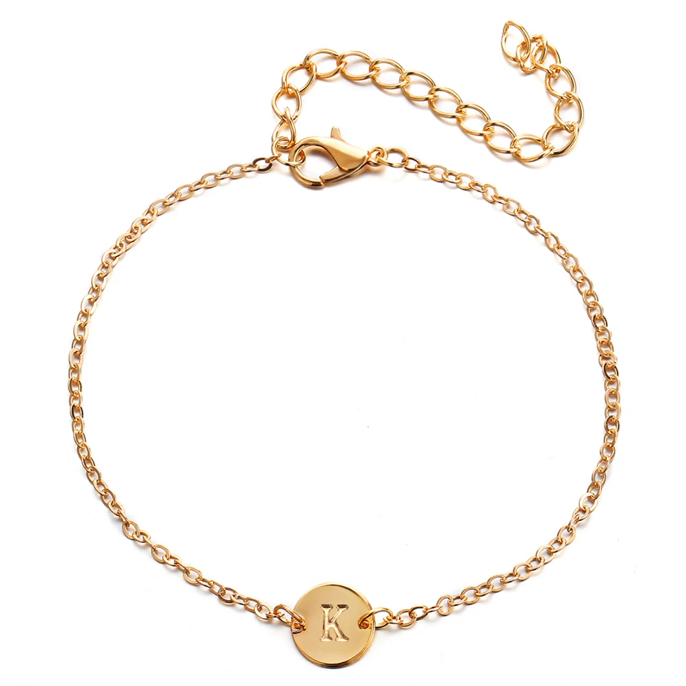 

Letter Bracelet Women Anklet Anklets Personality Chain for Girl Shape Beach Miss