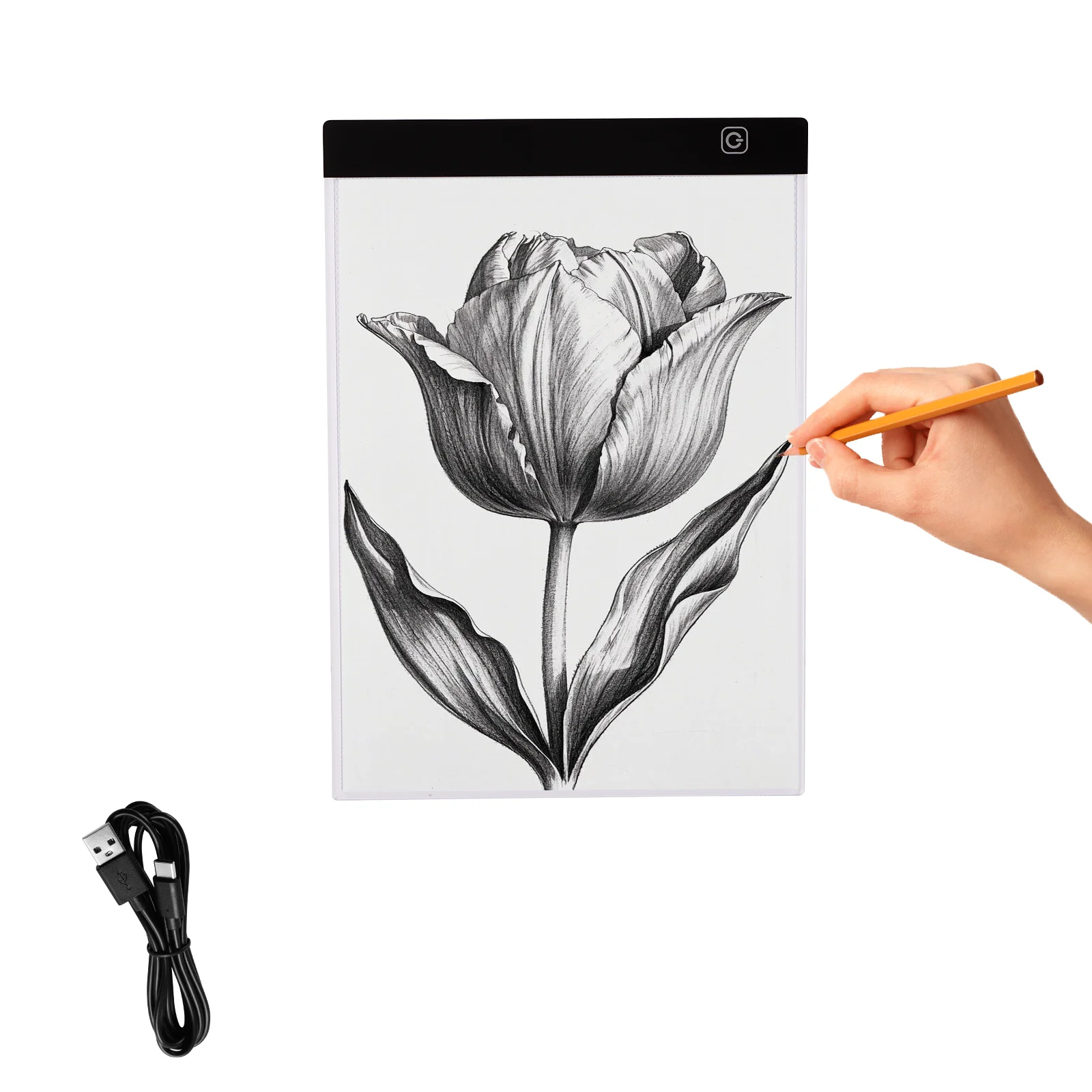 A4 Light Pad, Ultra-Thin Portable Light Box Tracer, USB Powered Tracing Light Pad, Light Box for Artists,Drawing, Sketching