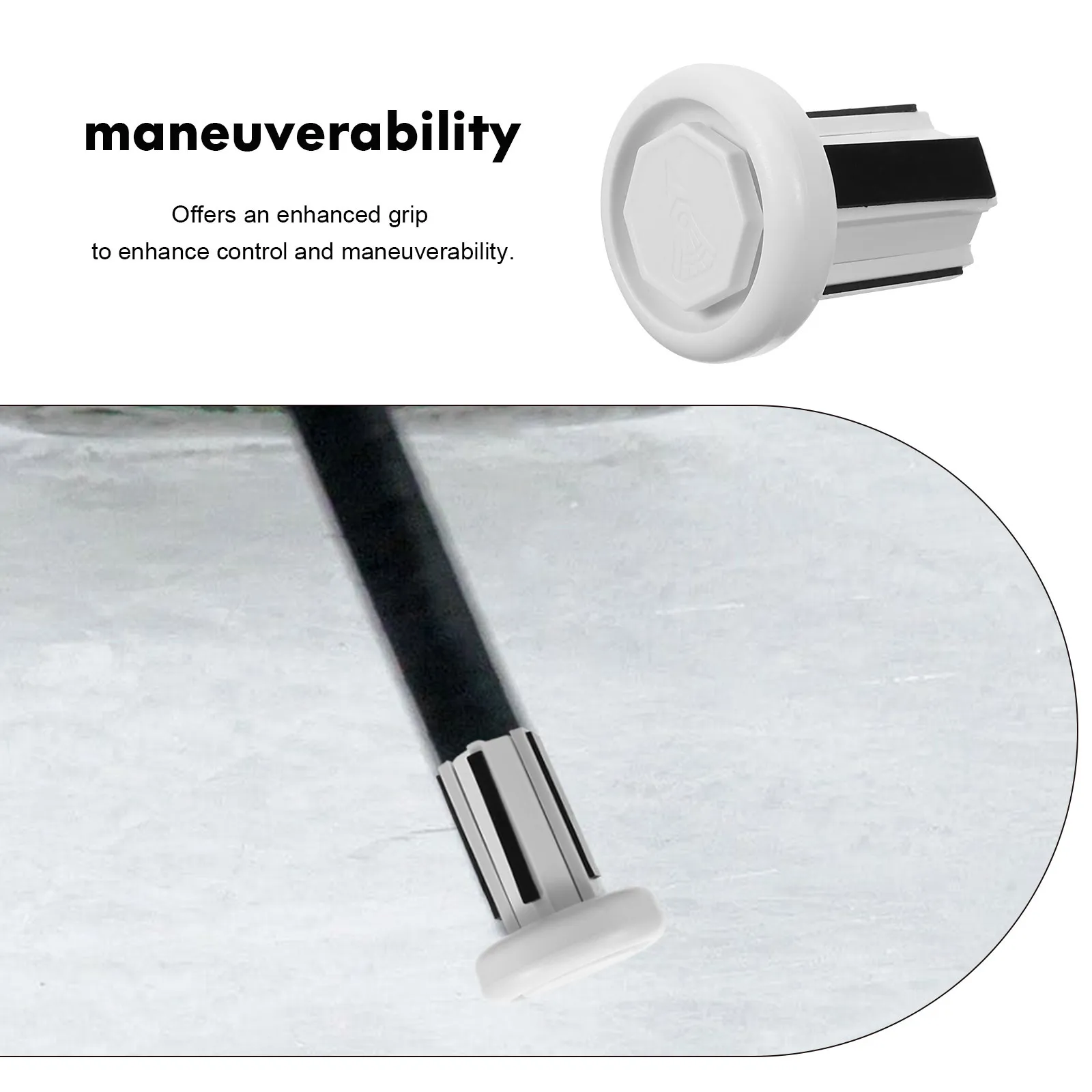 

End Cap Sturdy Abs Material Special Shaped Design Easy Installation Replacement Covers For Hockey Tips Stick Protector