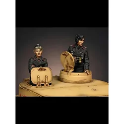 1/35 Resin German Tank Commander Set - Armored Group, Military Theme, Unassembled & Unpainted Kit
