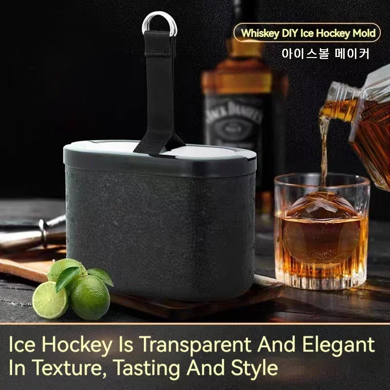 

Silicone Ice Ball Mold Set Clear Whiskey Ice Cube Maker with Tools Bubble-Free For Cocktails Bourbon Juice Soda Drinks Man Gift