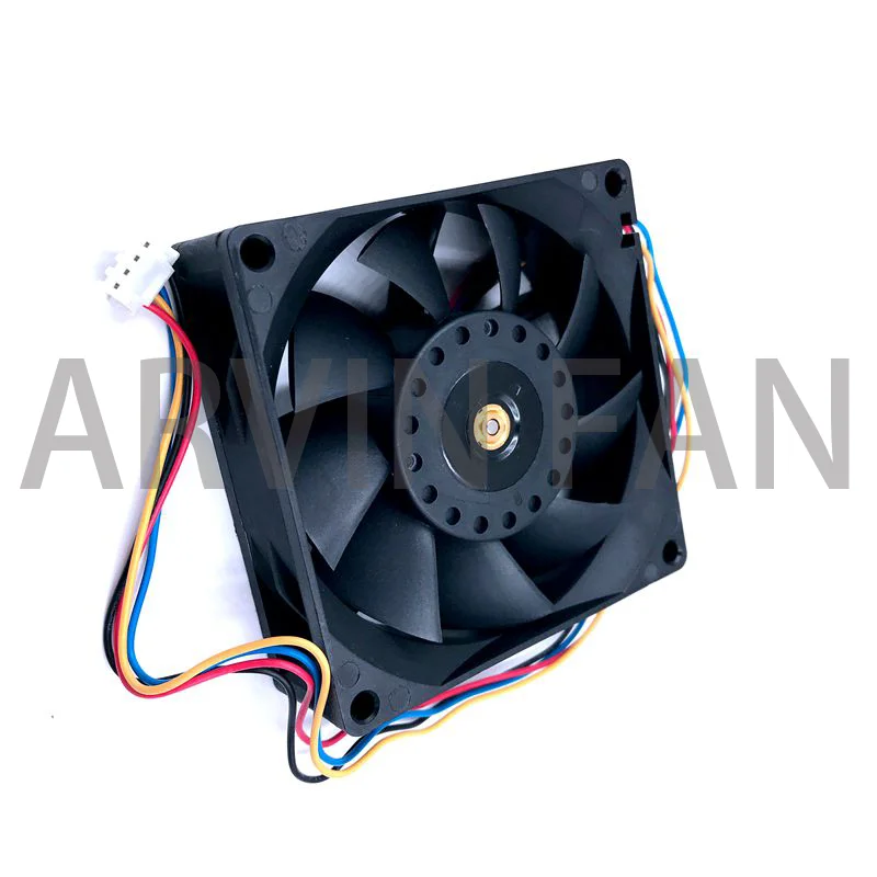 Ventilador de refrigeración PWM de 80mm, 8cm, FFB0812EH, 80x80x25mm, 12V, 0.80A, 6200RPM, enfriador CFM de alta velocidad, ventilador de rodamiento de bolas Dual de 12V