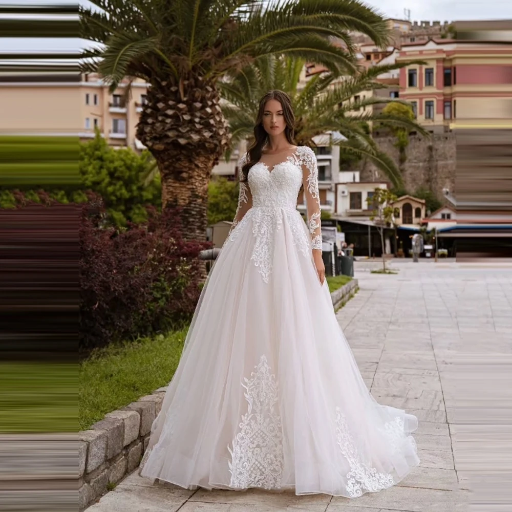 Sweetheart Collar A-Line Women Wedding Dresses Mopping Length Bridal Gowns Formal Party Vestidos De Novias Princess Customized