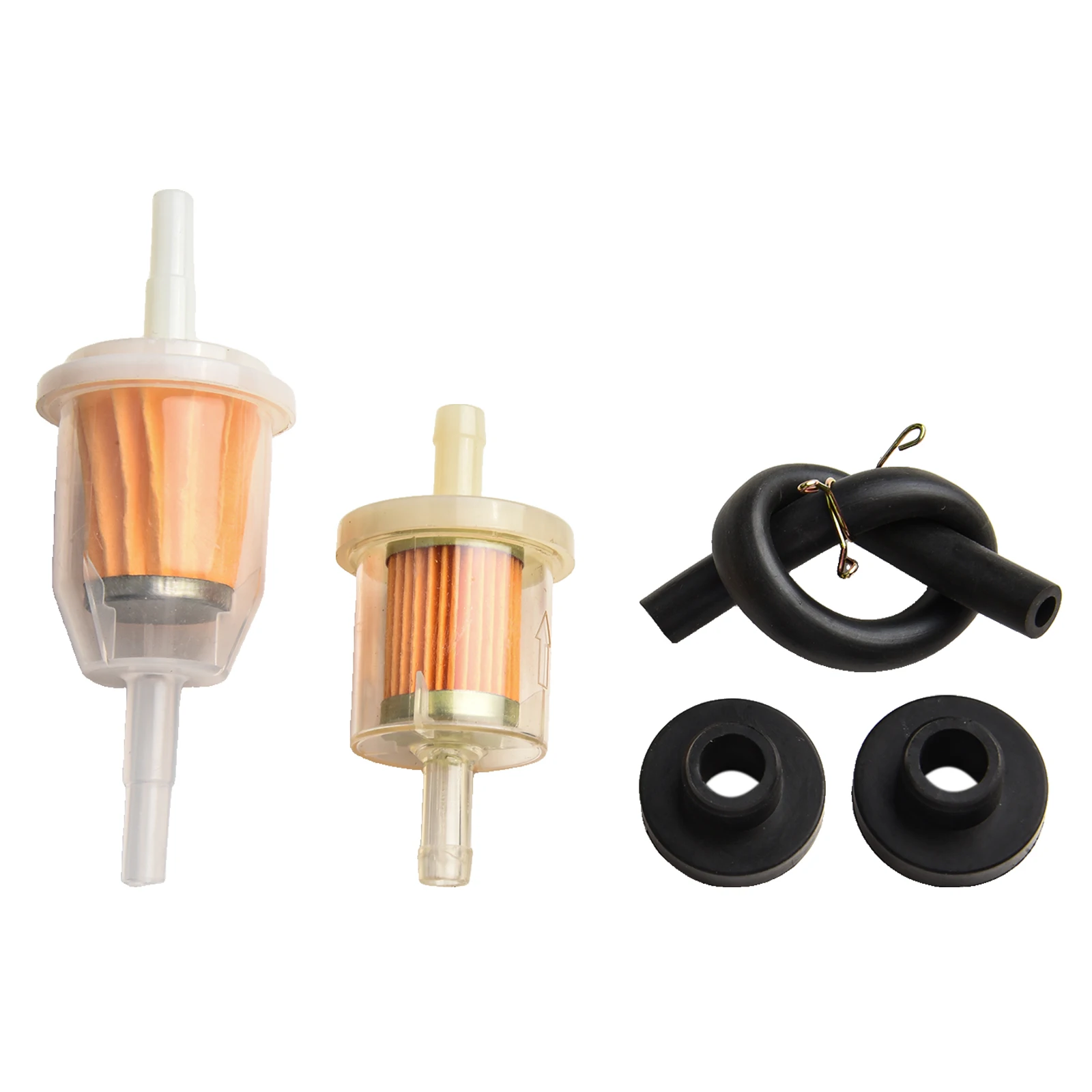 

Replacement 2 Way Steel Fuel Cut Off Valve Kit for Easy Switching Between Tanks Includes Filters and Hose Clamps