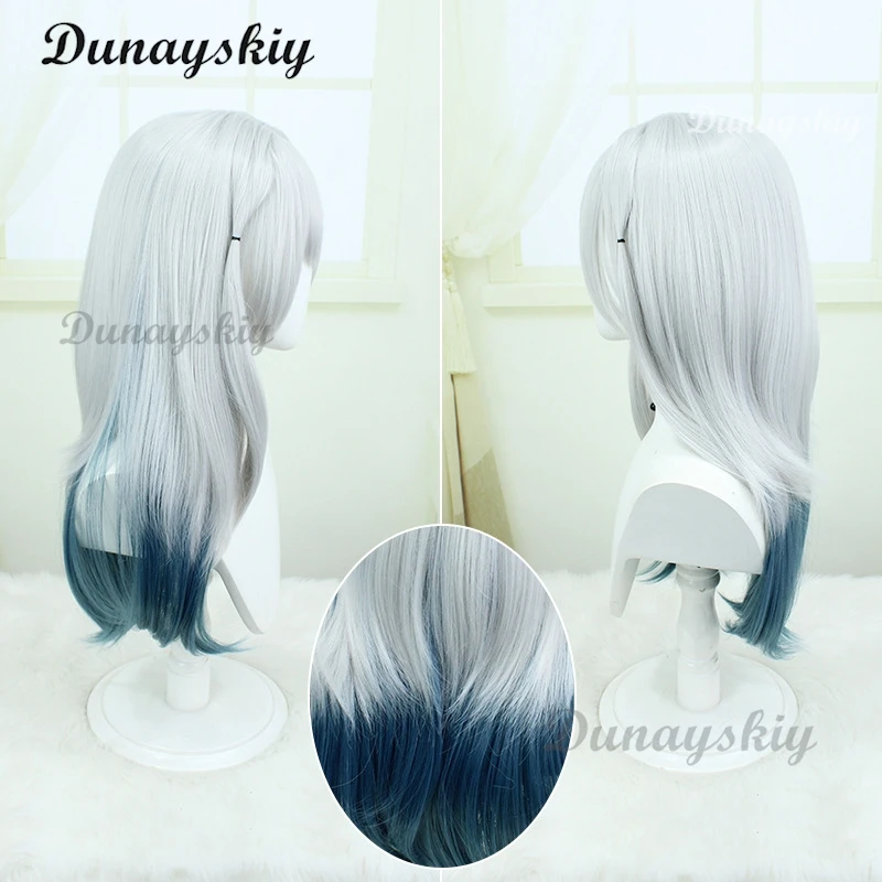 Honkai Star Rail Firefly Cosplay Wig 67cm Long Straight Wig Anime Wigs Heat Resistant Synthetic Firefly Cosplay Wigs