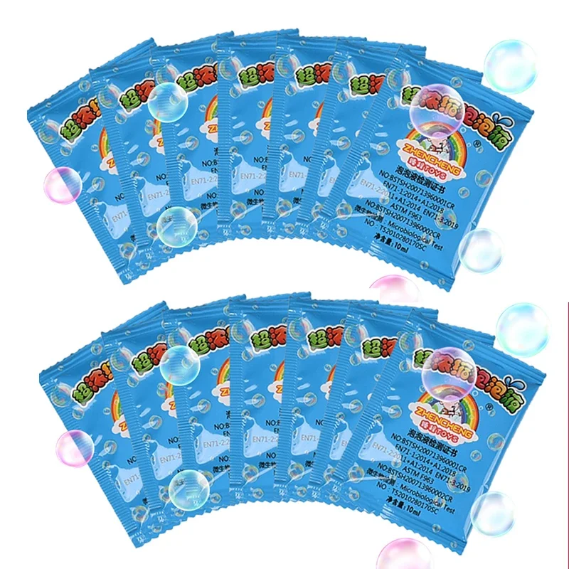 Novo 100ml Concentrado Bolhas Sabão Líquido Água Bubble Gun Acessórios Sabão Bolha Líquida Bolha Recargas 10 Pieces/Pack