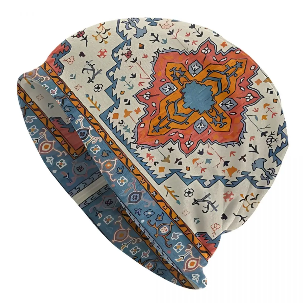 Vintage Oriental Traditional Boho Moroccan Style Artwork Bonnet Homme Outdoor Thin Hat Bohemian Boho Style Skullies Beanies