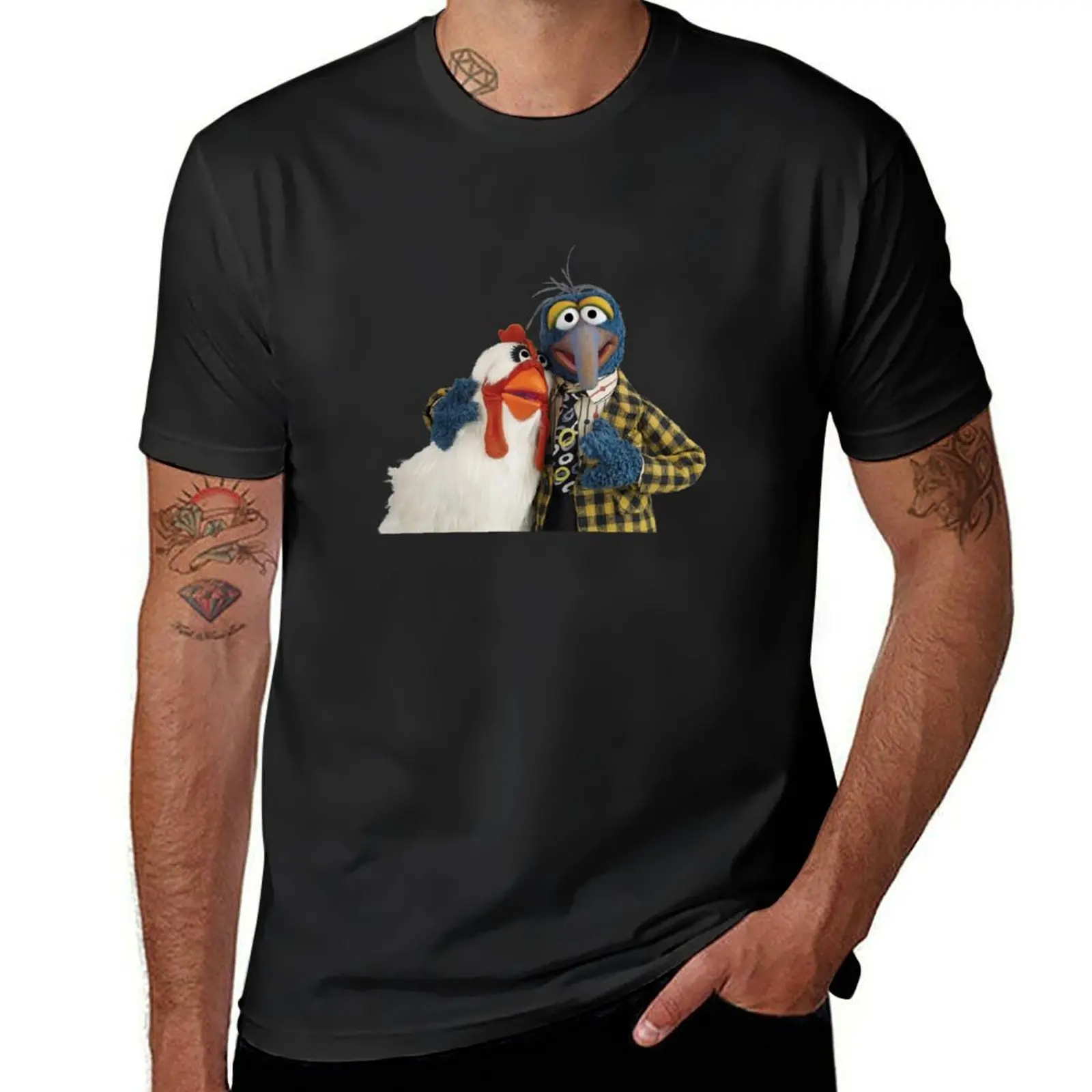 

Gonzo and Camilla Sticker T-Shirt heavyweights anime korean fashion mens graphic t-shirts hip hop