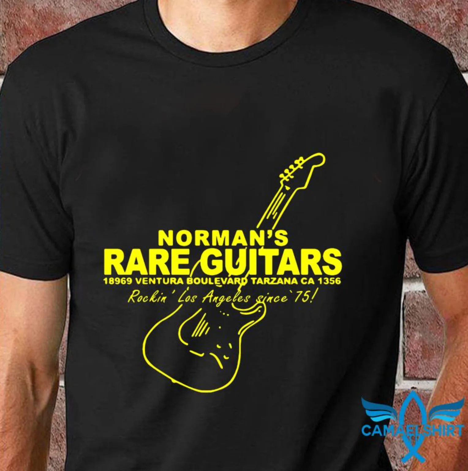 Norman 'S Rare Guitars Since 1975 T-Shirt Gift for Fans Mens Shirts Graphic T Shirts Vintage T Shirt Cotton Tee Tops 2025 50th