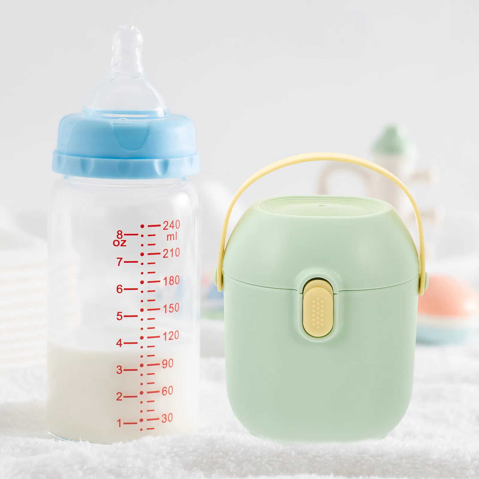 

Baby Formula Holder Milk Powder Box Portable Leakproof Sealed Container Thickened Design Formula Dispenser for Travel Baby