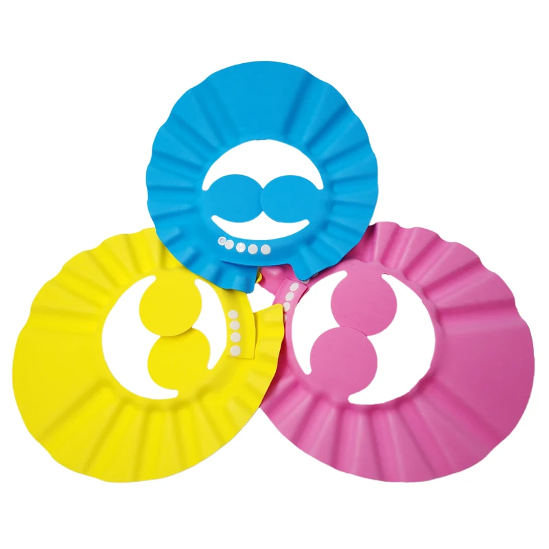 Waterproof Prevent Water Into Ear Adjustable Safe Baby Shower Cap Protect Soft Children Kid Shampoo Bath Wash Hair Shield Hat