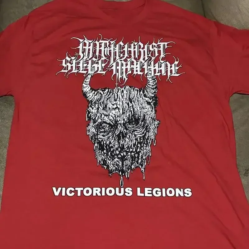 New Popular Antichrist Siege Machine Red T Shirt Cotton