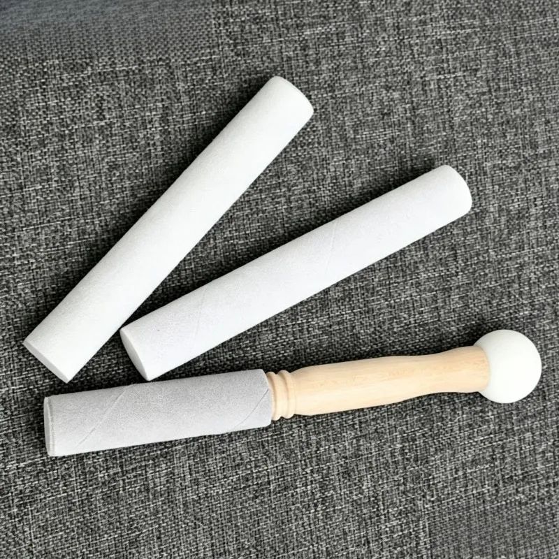 Crystal Singing Bowl Stick Handmade Solid Wood Crystal Singing Bowl Knocking Stick Professional Percussion Instrument Accessory