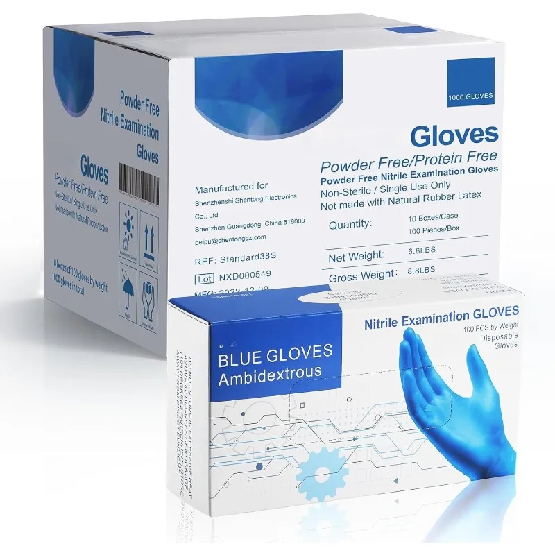 

Nitrile Disposable Gloves，Powder Free, Cleaning Service Gloves, Latex Free