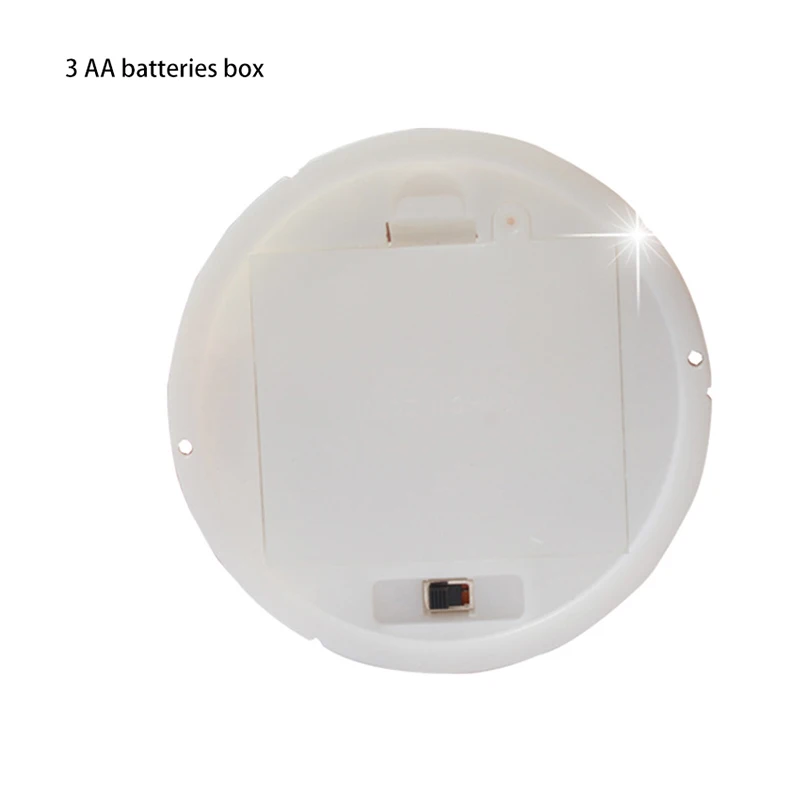 2 pz 3 AA 2A batteria 4.5V scatola di supporto custodia con coperchio interruttore custodia rotonda bianca per batteria 3x AA supporto per presa