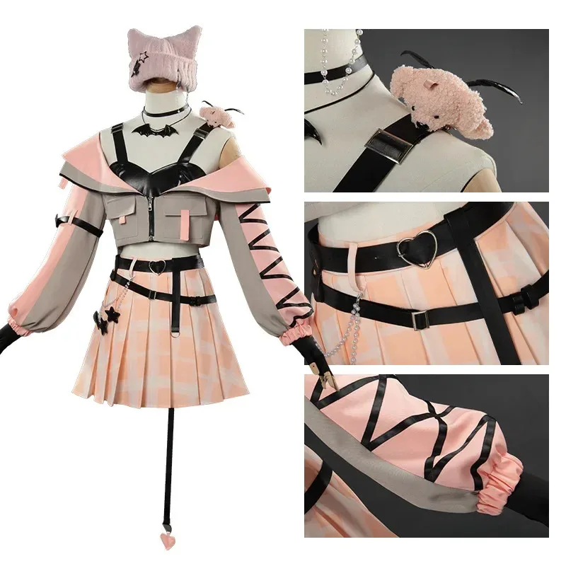

PJSK Little Devil Akiyama Mizuki Cosplay Lolita Costume Project Sekai Momoi Airi Cute Dress Suit Halloween Stage Clothes 2025