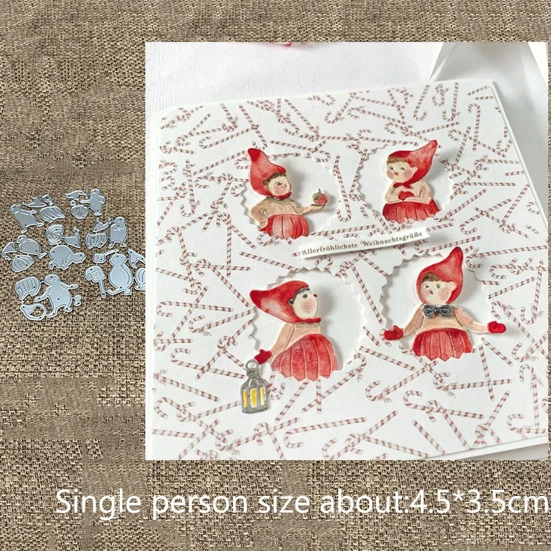 

Новый дизайн, металлические трафареты для вырезания, 6 шт., для детского творчества, рождественские, для скрапбукинга, вырезания из бумаги, для альбомов, открыток, тиснения